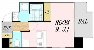 アバンティ大阪ドームシティ【3階】の間取り