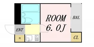 スリーデイズ新大阪【9階】の間取り