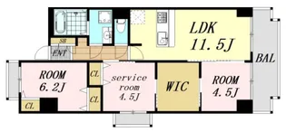 インプルーブ天満橋【2階】の間取り