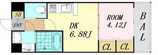 CHOEI65 プレジオ中津【10階】の間取り