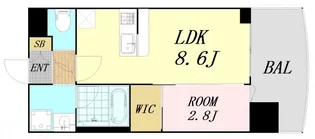 セレニテ中崎町リアン【2階】の間取り