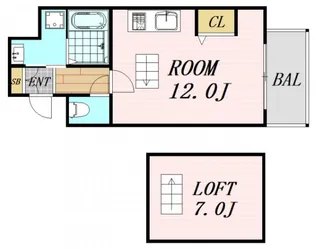 ゼウス梅田アクア【5階】の間取り
