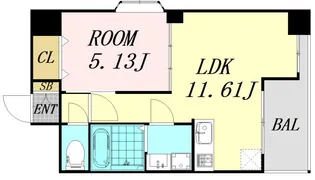 ノルデンハイム江坂【10階】の間取り