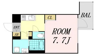 La Douceur江坂Ⅱ【4階】の間取り