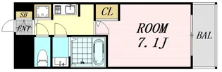 S-RESIDENCE新大阪駅前【3階】の間取り