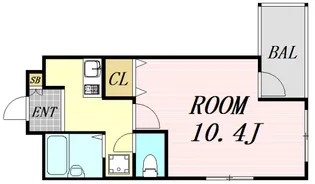 大阪府吹田市江坂町1丁目【マンション】の間取り