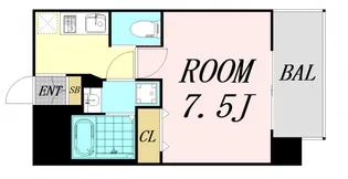 大阪府大阪市東淀川区東中島1丁目【マンション】の間取り