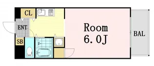 エトワール北梅田【9階】の間取り