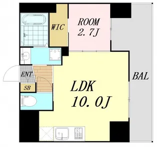 アドバンス江坂ラシュレ【3階】の間取り