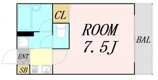 大阪府大阪市淀川区東三国4丁目【マンション】の間取り