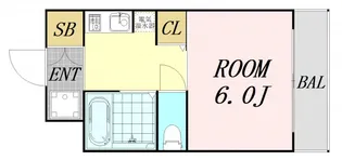 レスポワール東【1階】の間取り