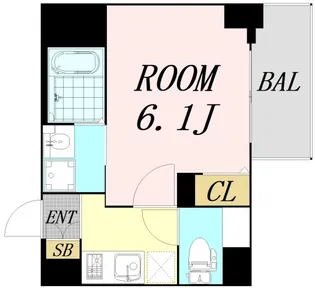 エスリード江坂セントラム【12階】の間取り