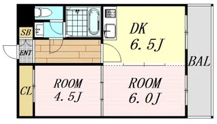 2DKの間取り画像