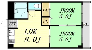 メゾン江坂【5階】の間取り