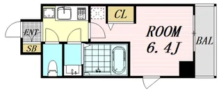 エステムコート新大阪12オルティ【4階】の間取り
