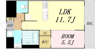 BALLON D’OR KYOBASHI【4階】の間取り