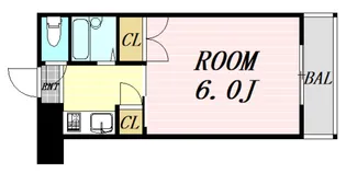 ギャレ豊津【3階】の間取り