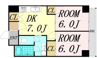 ベルンガーデン同心【4階】の間取り