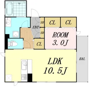 ウィステリア【3階】の間取り