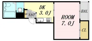 クレストTK【4階】の間取り