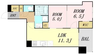IBC Residence West【7階】の間取り