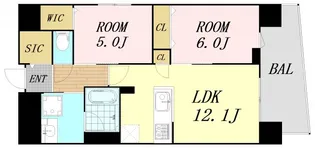 IBC Residence West【10階】の間取り