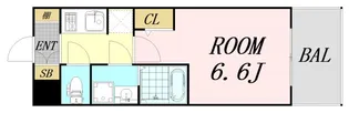 S-RESIDENCE難波大国町Tres【11階】の間取り