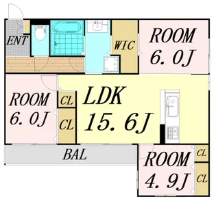 BIVIO【2階】の間取り