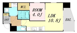 プレジオ松屋町【2階】の間取り