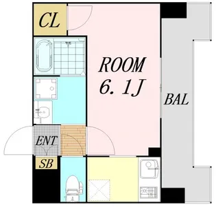 プレサンス東三国エンブレイス【3階】の間取り