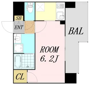 プレサンス東三国エンブレイス【9階】の間取り