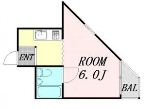 サンプラザ京橋【5階】の間取り
