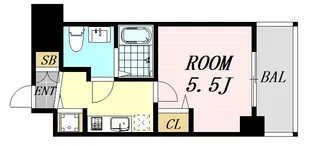 アドバンス新大阪Ⅴ【9階】の間取り