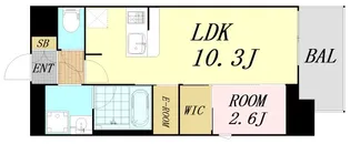 セレニテフラン本町【5階】の間取り