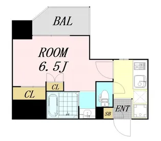 セレニテ難波グランデシュッド【8階】の間取り