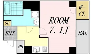 Core天満橋【7階】の間取り