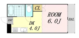 大阪府大阪市北区天神橋3丁目【マンション】の間取り