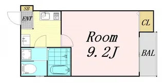 プライムコート東三国【1階】の間取り