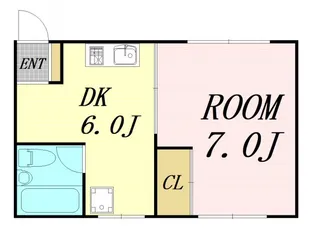 大阪府大阪市淀川区宮原1丁目【マンション】の間取り