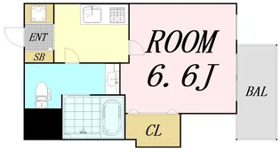 FRENCIA NOIE 東三国【2階】の間取り