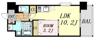 パークレジデンス江坂【4階】の間取り