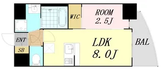 セレニテ天六ミラク【10階】の間取り
