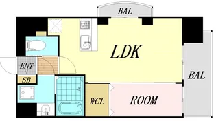 大阪府大阪市淀川区西三国2丁目【マンション】の間取り
