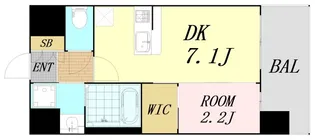セレニテ難波ミラク壱番館【11階】の間取り