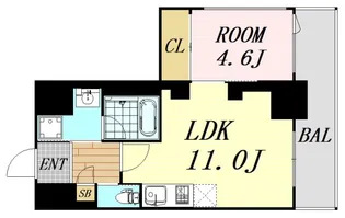 1LDKの間取り画像
