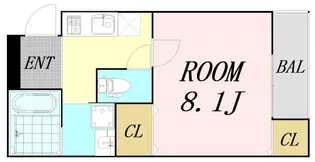 フジパレス柴島Ⅴ番館【3階】の間取り