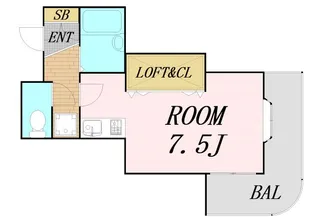 カルム香川【1階】の間取り