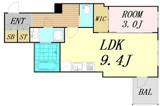 ミュプレ北浜EAST【2階】の間取り