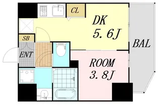 リヴェント福島野田【6階】の間取り