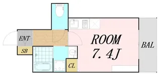 グラート梅田【6階】の間取り